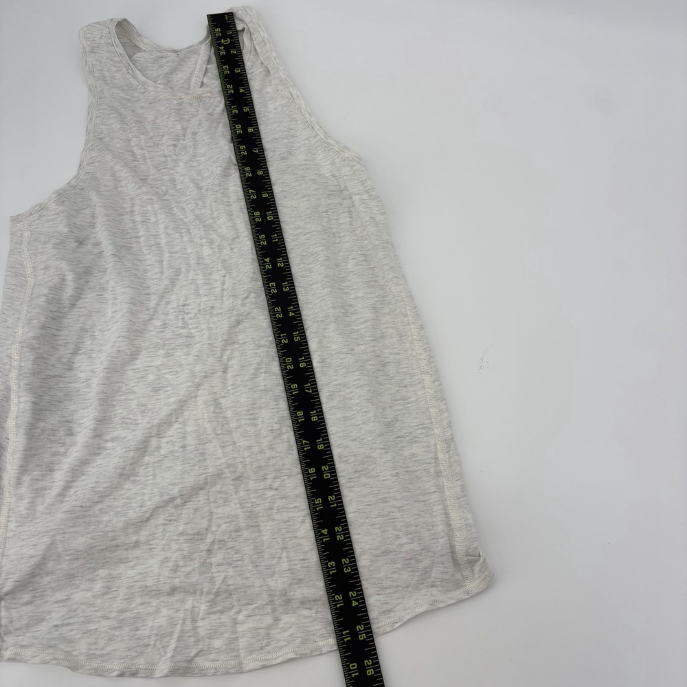 Lululemon Tie It Back Tank Top Gray Women's Size 4/6 Logo Sleeveless *Read Desc - Picture 3 of 5